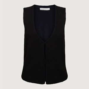 OAK + FORT - Knit Black Sleeveless Top/Vest
